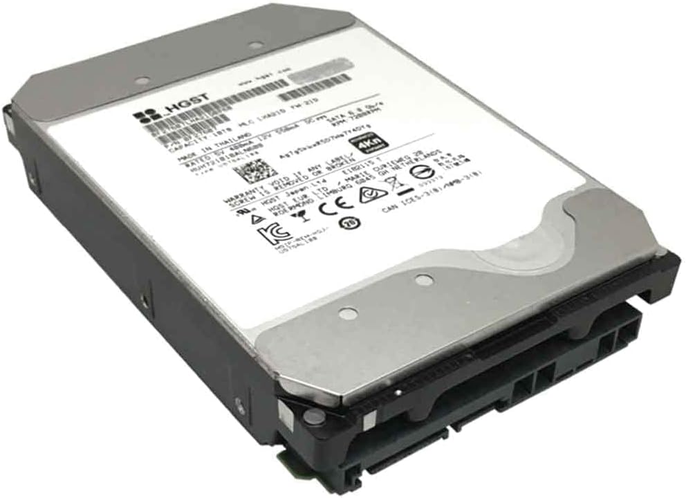 MDD HGST Ultrastar DC HC510, HUH721010ALN600 (0F27607), 10TB 7200 RPM 4Kn SATA 6Gb/s 256MB Cache 3.5-inch HDD, Helium Enterprise Hard Drive (Renewed)