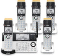 VTech IS8151-5 Super Long Range 5 Handset DECT 6.0 Cordless Phone for Home with Answering Machine, 2300 ft Range, Call Blocking, Bluetooth, Headset Jack, Power Backup, Intercom, Expandable to 12 HS