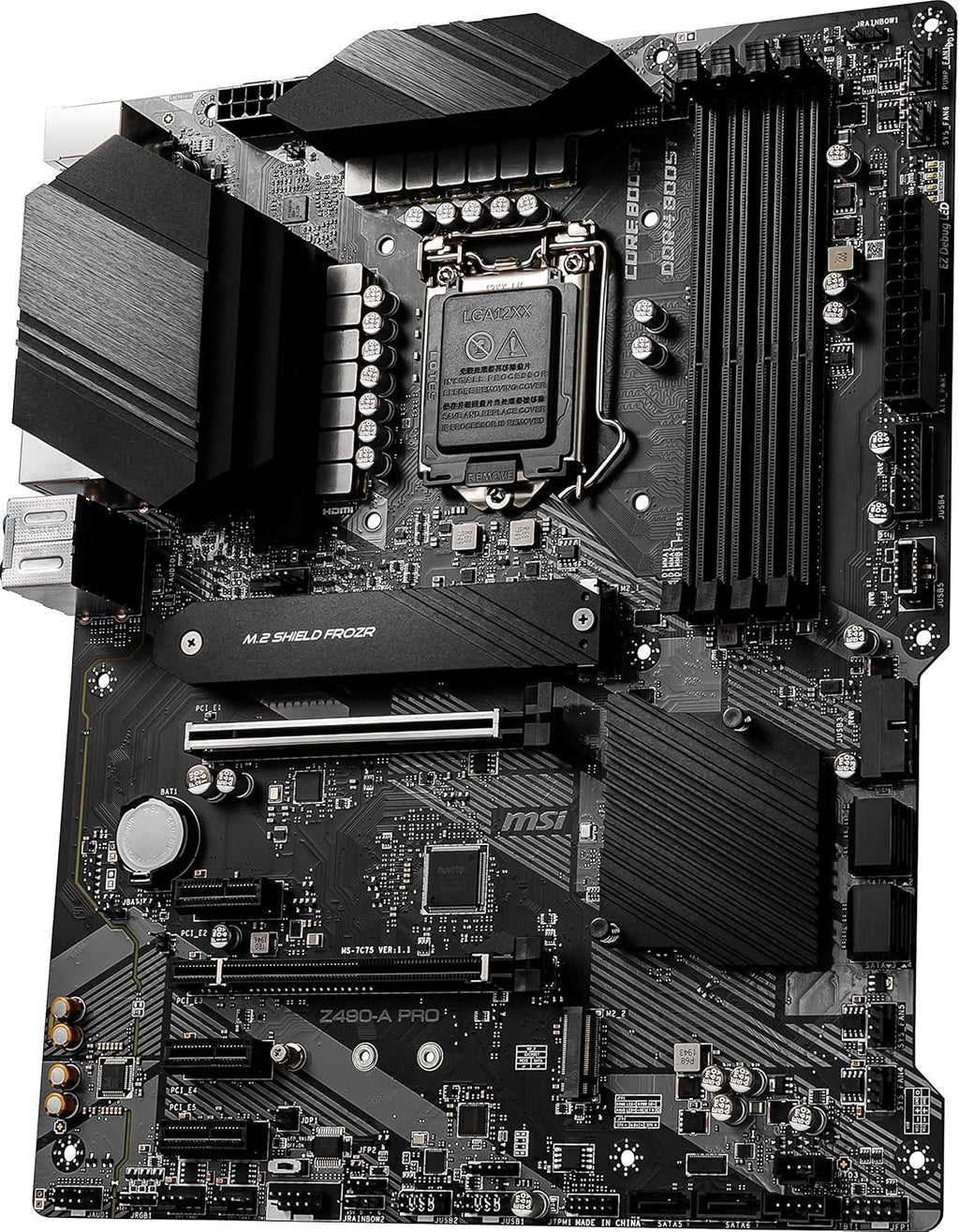 MSI Z490-A PRO ProSeries ATX Motherboard (10th Gen Intel Core, LGA 1200 Socket, DDR4, Dual M.2 Slots, USB 3.2 Gen 2, 2.5G LAN, DP/HDMI)