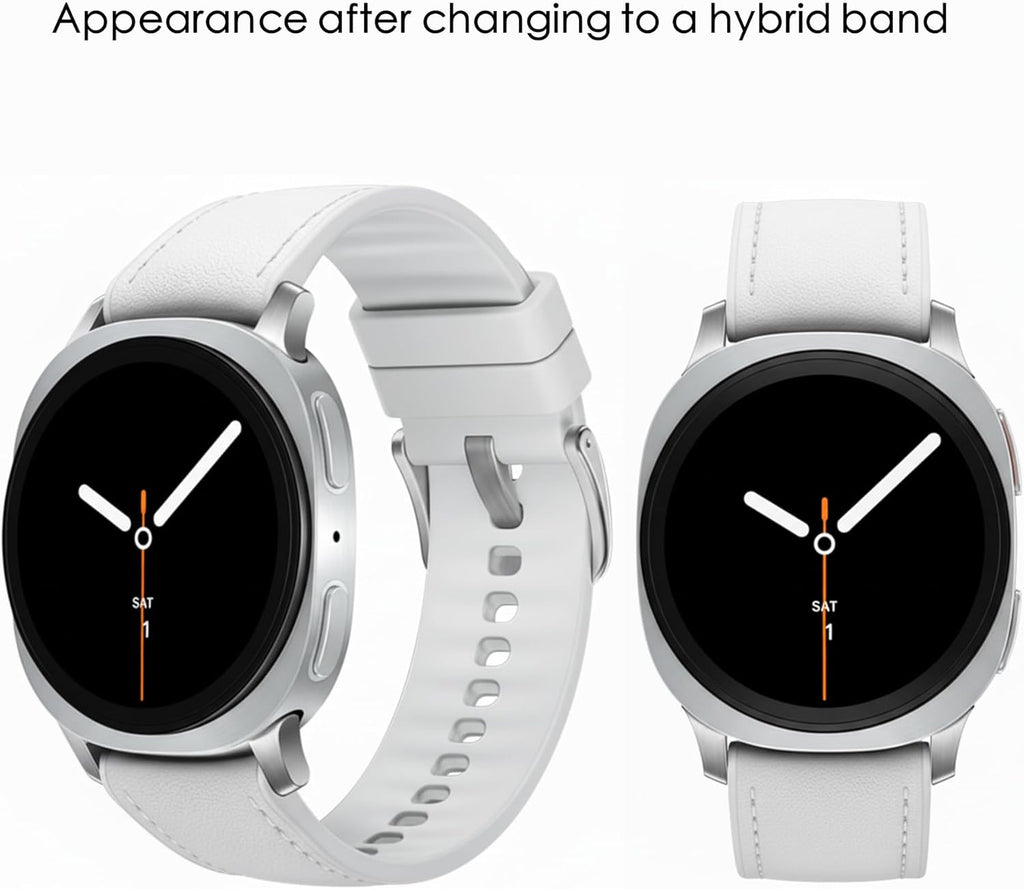 Samsung Galaxy Watch 8 (2025) Bluetooth Smartwatch, Intl Version – Fitness & Sleep Tracking,Heart Rate Monitor, Android Compatible (Not for iOS) – with Extra Hybrid Band (Silver, 44mm)