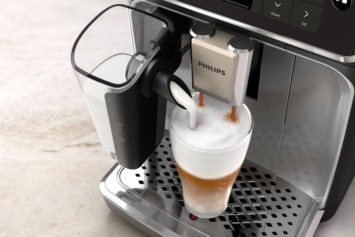 Philips Kaffeevollautomat Serie 4400 EP4443/70 LatteGo-Milchsystem Weiß Und Silber