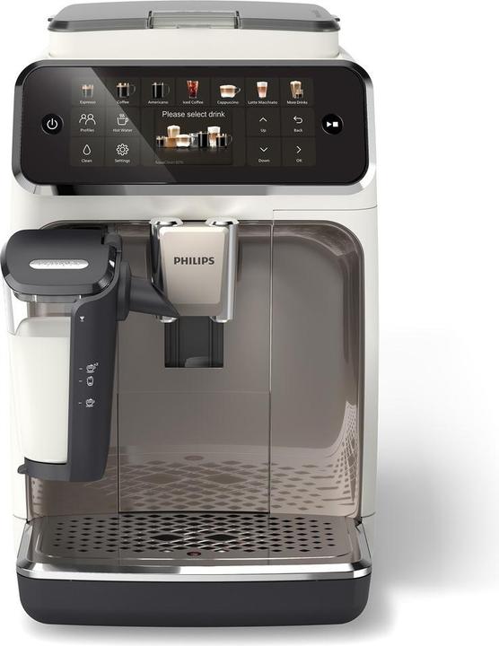 Philips Kaffeevollautomat Serie 4400 EP4443/70 LatteGo-Milchsystem Weiß Und Silber