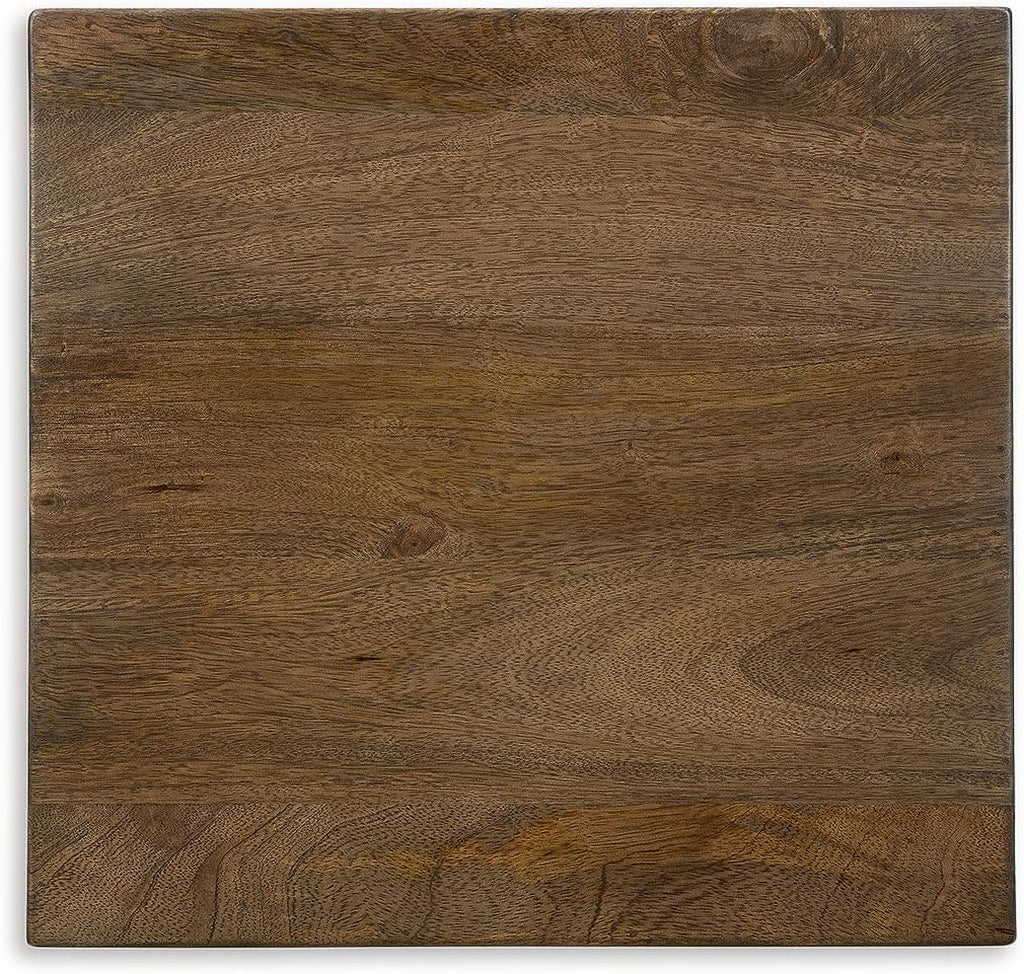 Signature Design by Ashley Trailbend Eclectic Accent End Table, Brown & Gunmetal