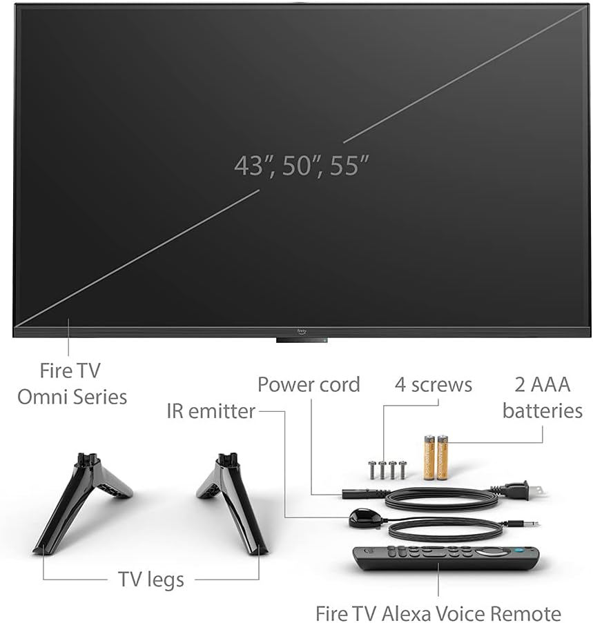 Like-New - Amazon Fire TV 50" Omni Series 4K UHD smart TV, hands-free with Alexa