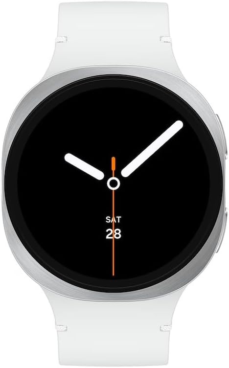 Samsung Galaxy Watch 8 (2025) 40mm LTE Smartwatch, Cushion Design, Fitness Tracker, Sleep Coaching, Running Coach, Energy Score, Heart Rate Tracking, Silver US Version (Renewed)