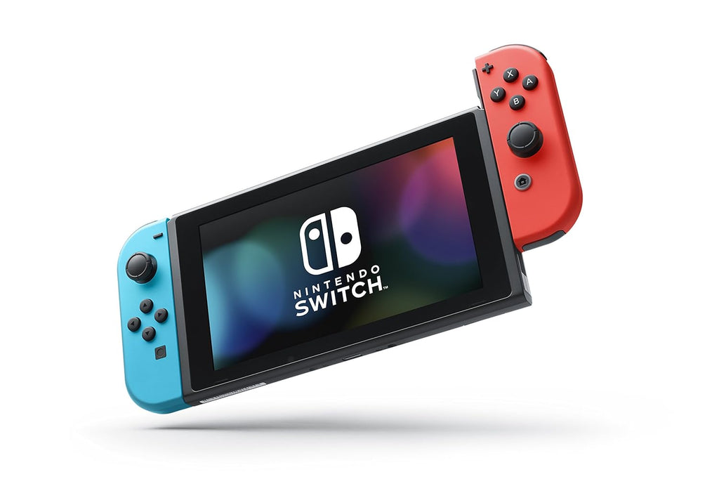 Nintendo Switch with Neon Blue and Neon Red Joy-Con - Handheld Gaming Console