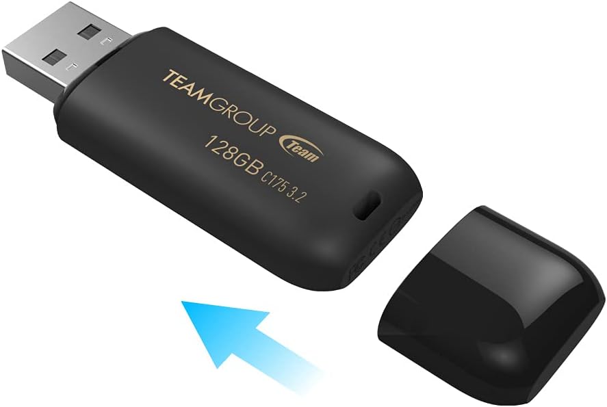 TEAMGROUP C175 32GB 50 Pack USB 3.2 Gen 1 (USB 3.1/3.0) Flash Thumb Drive, External Data Storage Memory Stick Compatible with Computer/Laptop Matte Black TC175332GB25