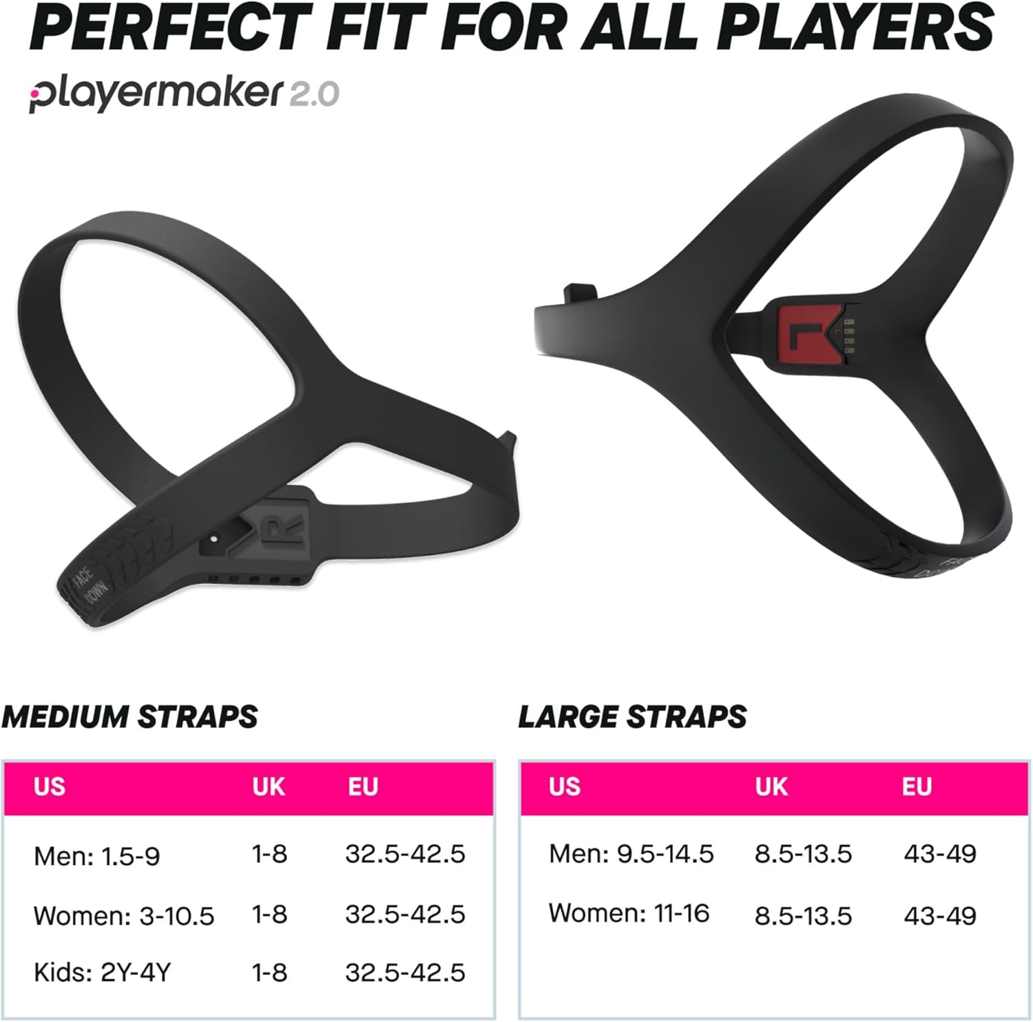Playermaker 2.0 Smart Soccer Tracker for Cleats, 25+ Technical & Physical Soccer Training Metrics, 12 Month Access to Playermaker Technology App Included, Next-Level Precision Beyond GPS Trackers