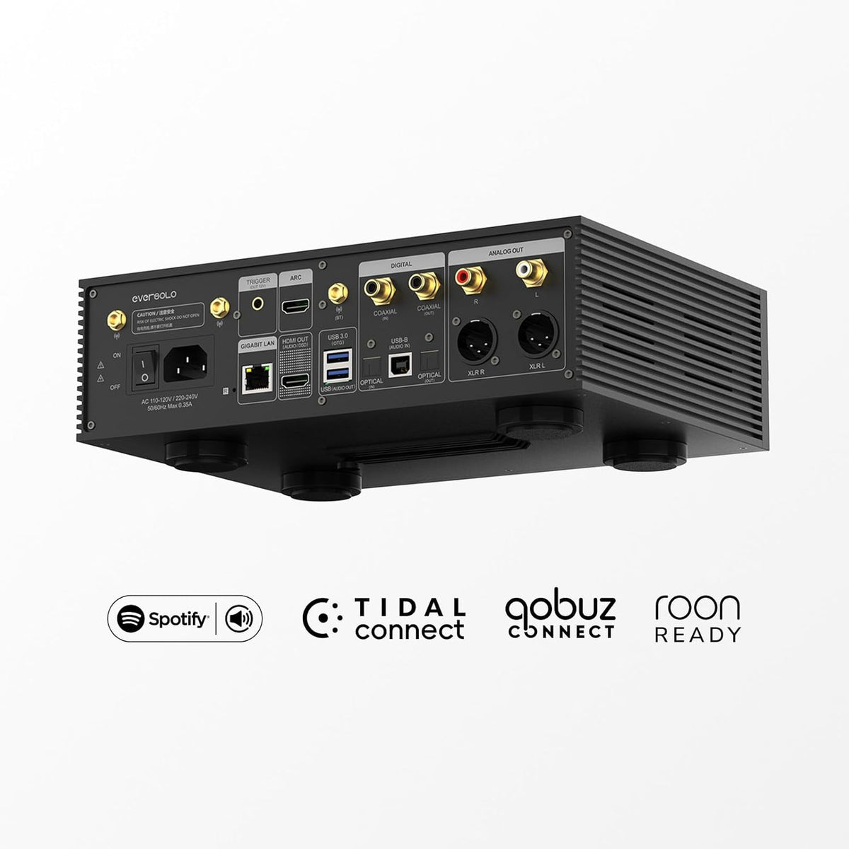 EVERSOLO DMP-A6 Gen 2 Hi-Fi Music Streamer, Wireless Digital Music Player, DAC, Music Service&Streaming Qobuz, Tidal&More, DSD512, EOS Audio Engineer, Native Multi-Channel DSD, Exclusive App