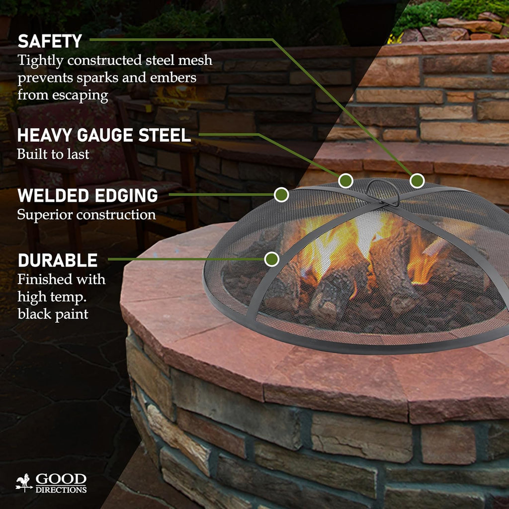 Good Directions Fire Pit Spark Screens, 40" Diameter, Steel