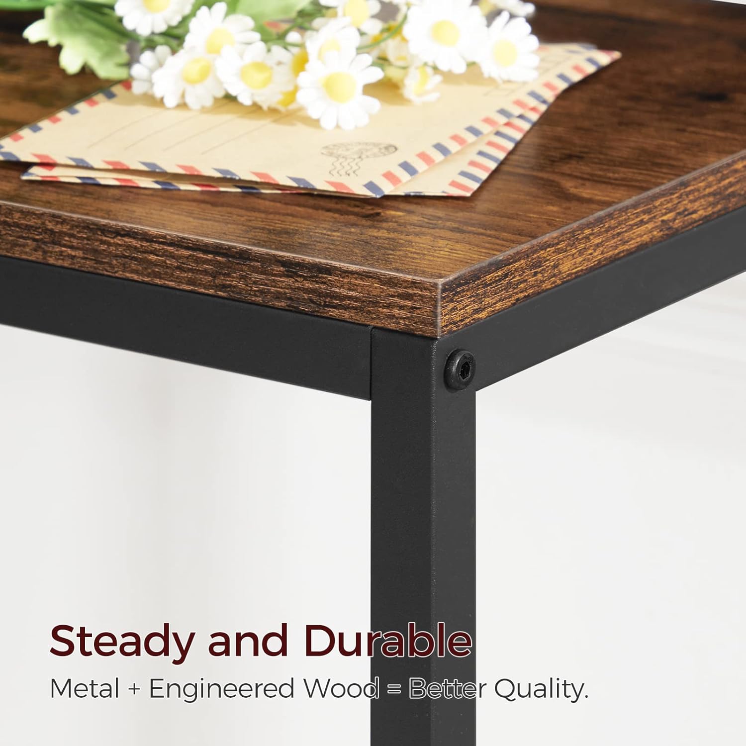 MAHANCRIS 78.7" Console Table with Power Outlet, 11.8" Wide Narrow Sofa Table, Industrial Entryway Table with USB Ports, Behind Couch for Entryway, Hallway, Foyer, Living Room, Rustic Brown CTHR320E01