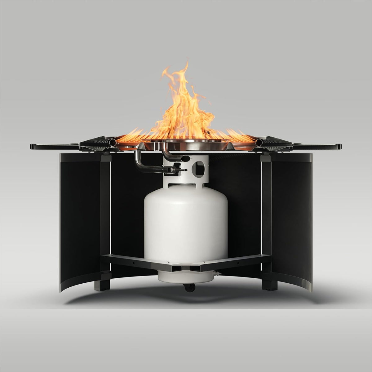 Solo Stove Infinity Flame Propane Fire Pit | Outdoor Gas Fire Pit Table, Smokeless Signature Flame Design, Durable Stainless Steel | 42” Diameter x 20” H - Tank Not Included, Seats 5 to 8