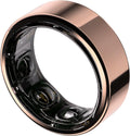 002 - AI Smart Ring, No Subscription Fee, 10-Day Battery Life, Sleep/Sport/Stress/Heart Rate/HRV/Blood Oxygen/Women's Health/Biological Age Tracker, Titanium, 5ATM Waterproof (Rose Gold, 7)