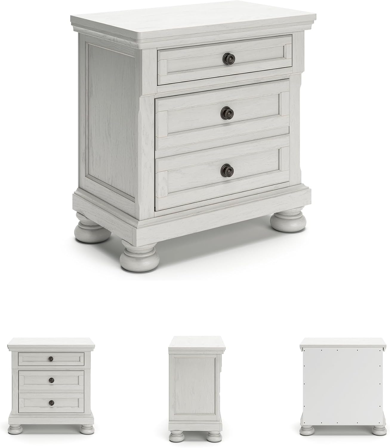 Signature Design by Ashley Robbinsdale Traditional 2 Drawer Night Stand, White