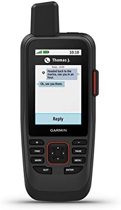 Garmin GPSMAP 86Sci, Floating Handheld GPS with Button Operation, Preloaded BlueChart G3 Coastal Charts And Inreach Satellite Communication capabilities, Stream Boat Data From Compatible Chartplotters