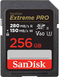 SANDISK 256GB Extreme PRO SDXC Class 10 UHS-2 V60 Flash Memory Card