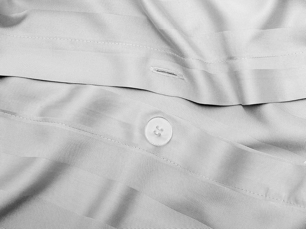 Pure Bamboo King Duvet Cover, 3 Piece Set, Genuine 100% Organic Viscose Derived from Bamboo, Luxuriously Soft and Cooling, 2 Pillowcases (King, Jacquard White)