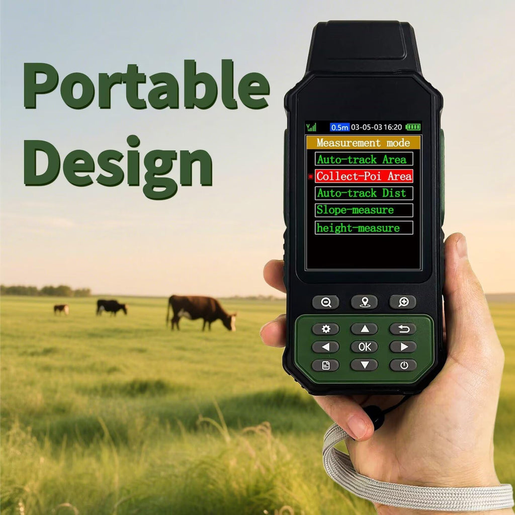 ZL190 Handheld GPS for Surveying, High Precision GPS Surveying Equipment for Mountainous Land Slope and Flat Field Outdoor Use