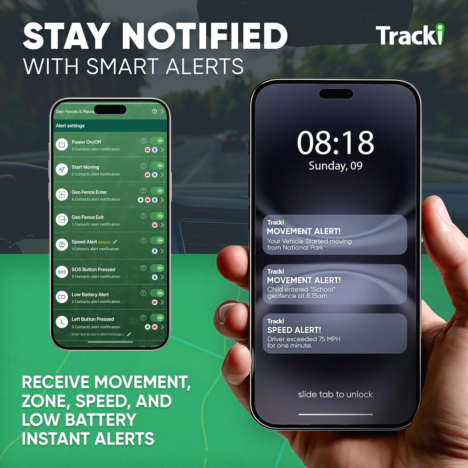 Tracki GPS Tracker for Vehicles – Real-Time 4G LTE Assets & Car Tracking Device with App, Magnetic Mount, Compact Design, Worldwide Coverage – iOS & Android (Tracker 1 Year Subscription Incl.)