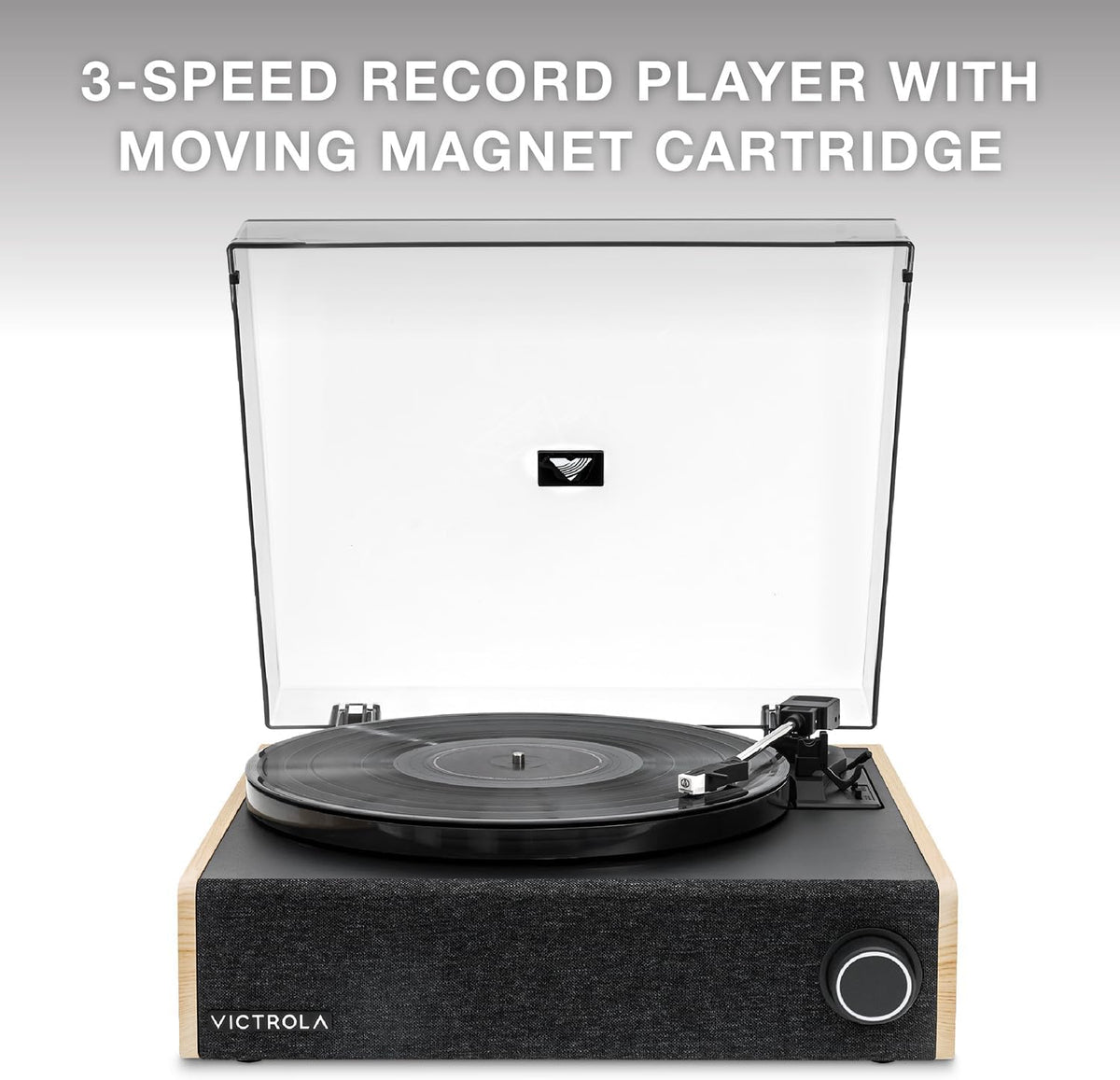 Victrola Eastwood LP – Bluetooth Record Player – 3-Speed Turntable, Audio Technica AT-3600L MM Cartridge, Vinyl Stream Bluetooth Output, Anti-Skip Floating Speaker System, RCA & 3.5mm Output (Natural)