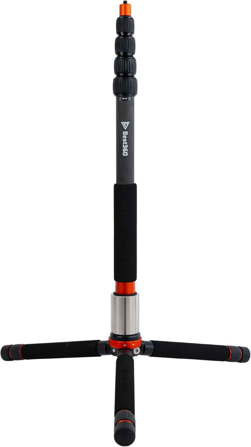 Monopod Pro Carbon Fiber Edition 360 Camera Stand, Compatible with Insta360 X5, X4, X3/DJI Osmo 360/GoPro MAX 2/Ricoh Theta X, Z1/Kandao Qoocam 3 Ultra