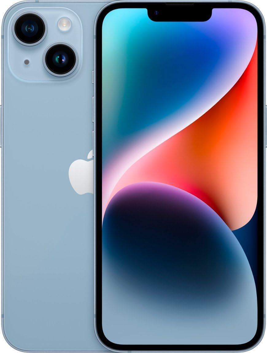 Apple iPhone (Renewed Premium) 14, 128GB, Blue - Unlocked