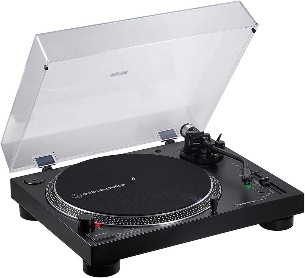 Audio-Technica AT-LP120XBT-USB-BK Wireless Direct-Drive Turntable (Analog, Wireless & USB), Fully Manual, 3 Speed, Convert Vinyl to Digital, Built-in Pre-Amp, Black