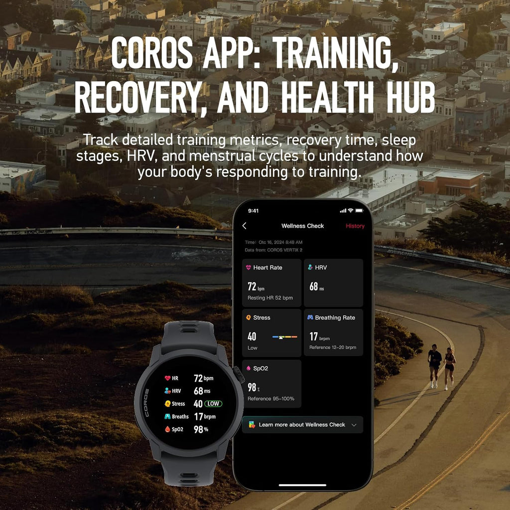 COROS PACE 4 Ultralight Sport GPS Watch, 1.2" AMOLED Touchscreen,19 Days of Daily use, Voice Features, Advanced Training Tools, Accurate GPS, Heart Rate Monitor, Run (Black Silicone)