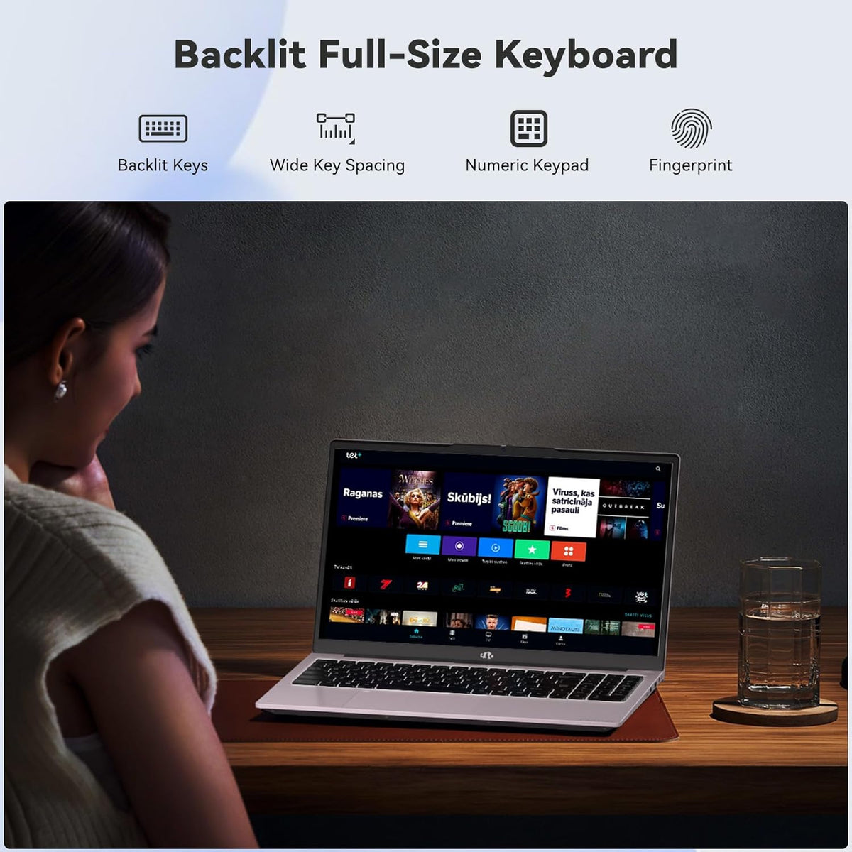 NIMO 15.6" Laptop, Intel 6 Cores I3-1215U 32GB RAM 1TB SSD (Up to 4.4GHz, Beat R5 7520U), 65W Fast PD 180° Viewing Wi-Fi 6 Backlit Keyboard Computer for Business Work Creator Student Study and Home