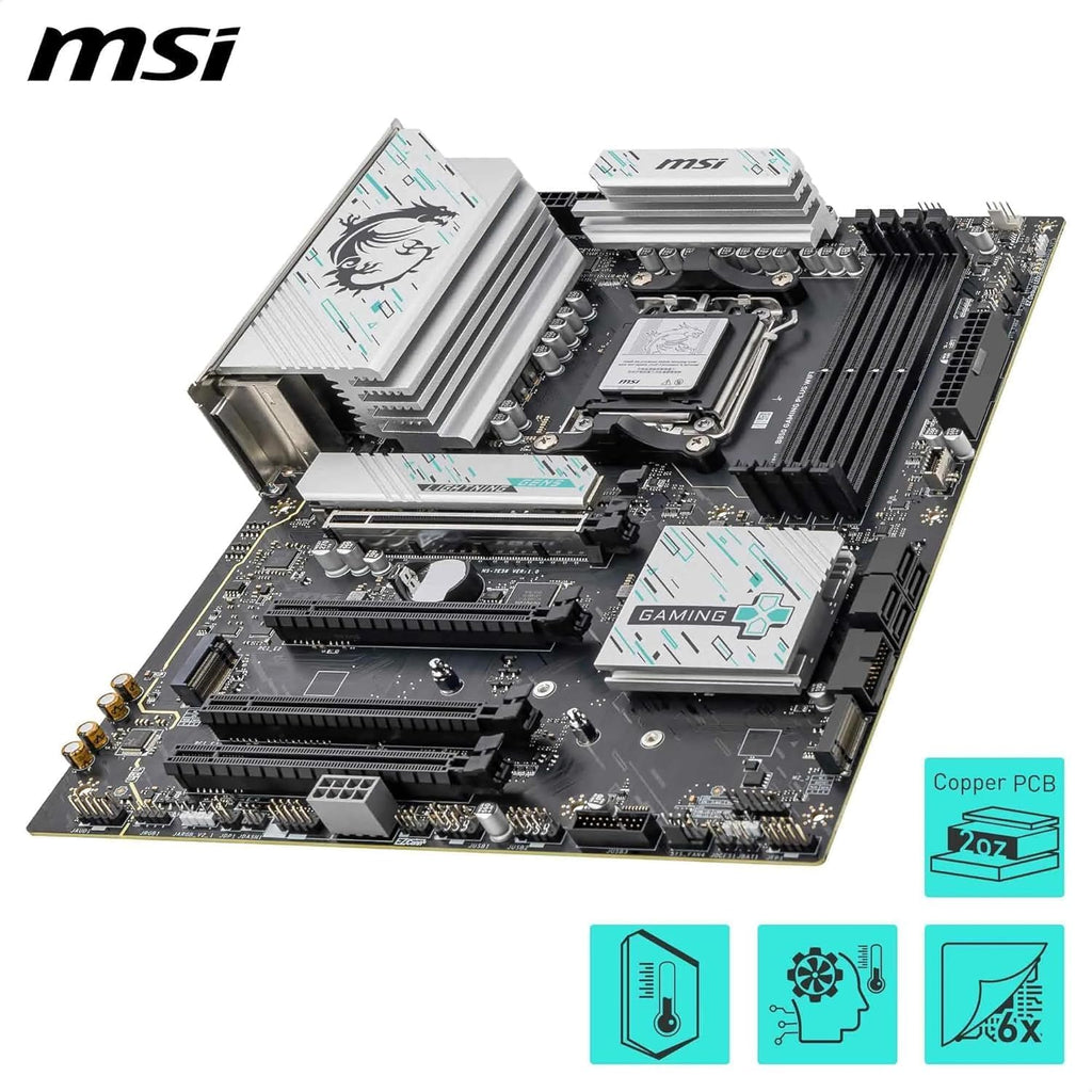 Micro Center AMD Ryzen 7 9700X CPU Processor with MSI B850 Gaming Plus WiFi Motherboard (ATX, AM5, DDR5, PCIe 5.0, M.2 Gen5, Wi-Fi 7, 5G LAN)