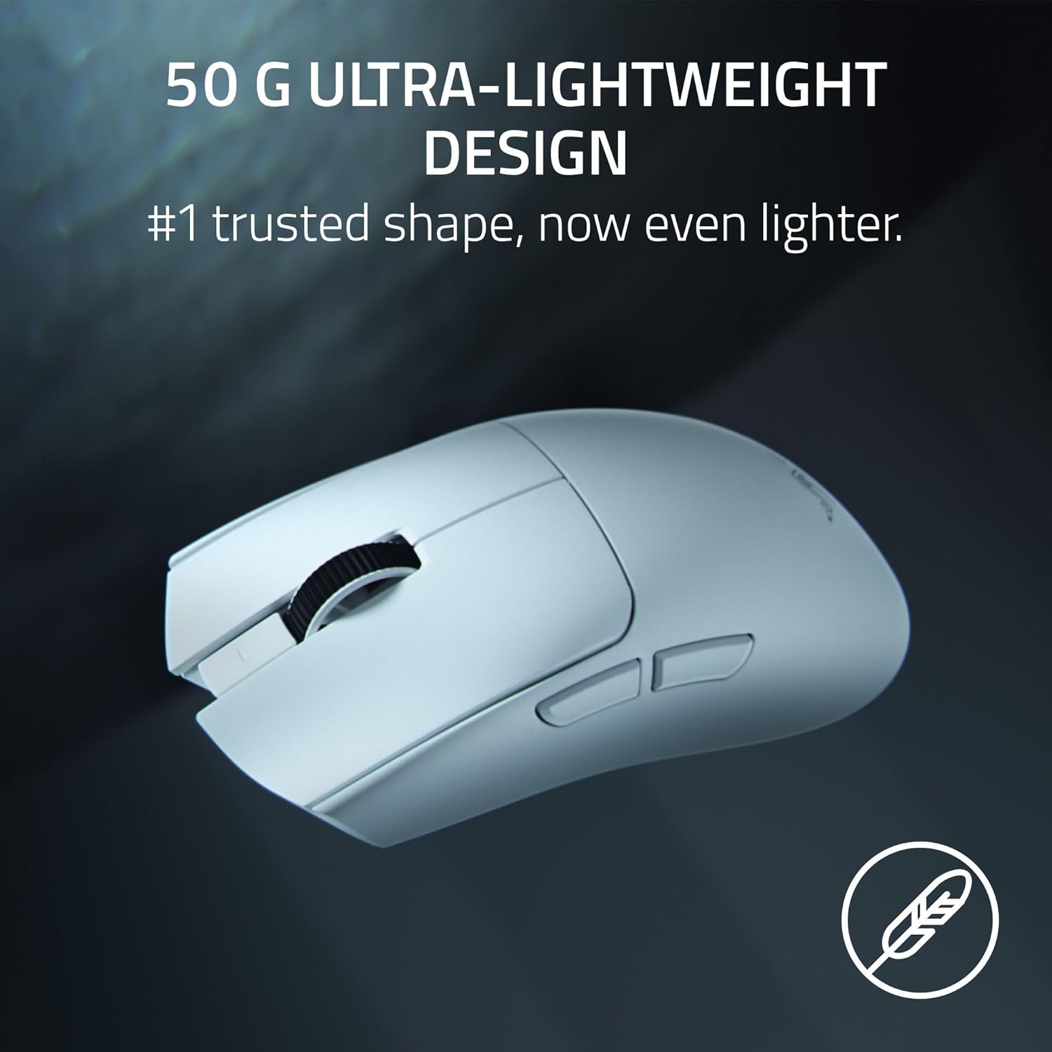 Razer Viper V4 Pro Wireless Esports Gaming Mouse – 50g Ultra Lightweight, Fast & Precise, 50K DPI Optical Sensor, 8K Polling, Gen-4 Optical Switches, Scroll Wheel, USB-C Charging, for PC & Mac – White