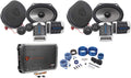 Rockville RV68.2C Bundle: (4) 6x8 / 5x7 Component Car Speakers 1800W Peak/340W RMS, RXA-F1 4-Channel Amplifier, RWK42 4 Gauge Amp Wiring Kit with RCA Cables, for Car Audio Systems, 6-Items