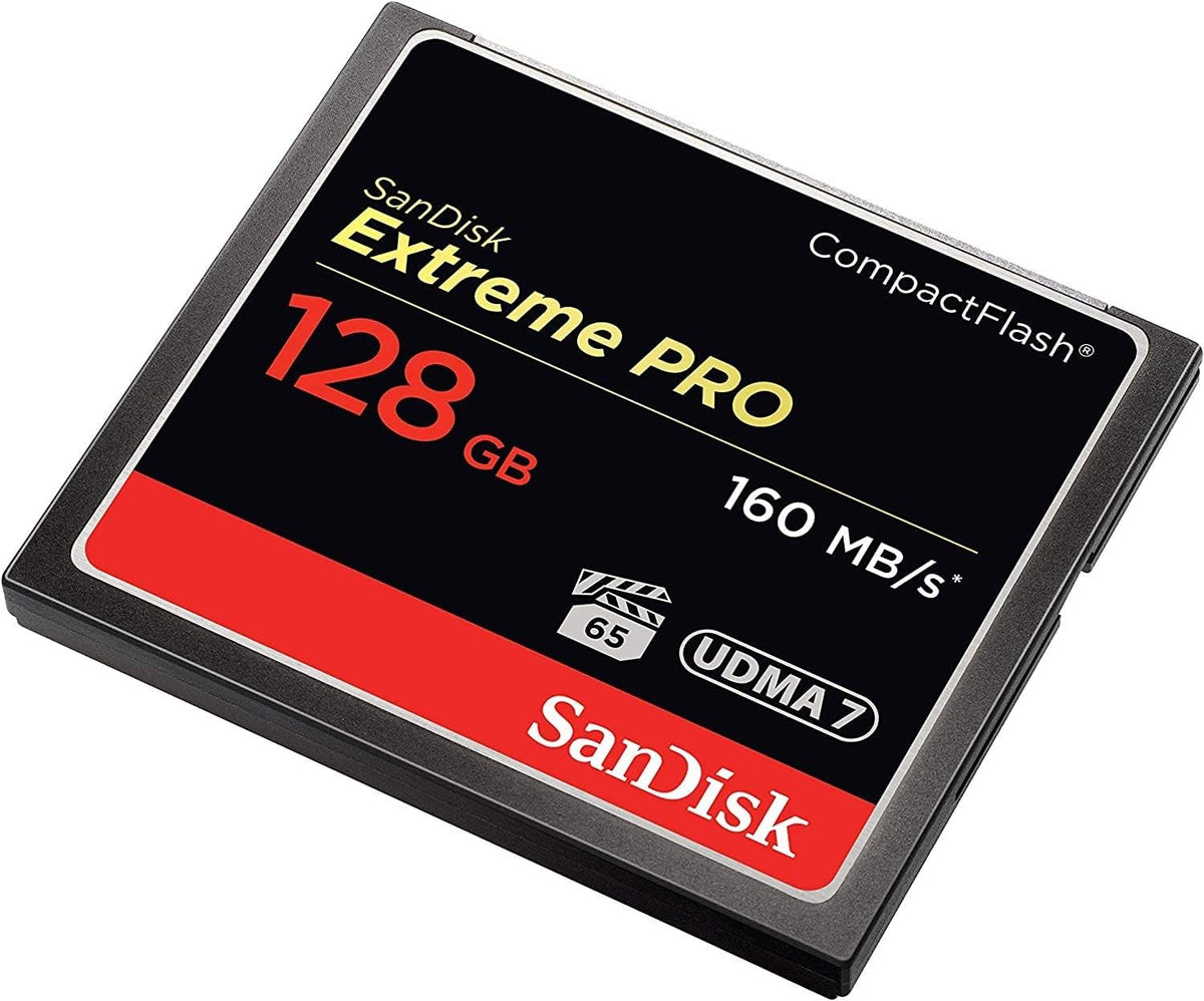 SANDISK 128GB Extreme PRO CompactFlash Memory Card UDMA 7 Speed Up To 160MB/s- SDCFXPS-128G-X46