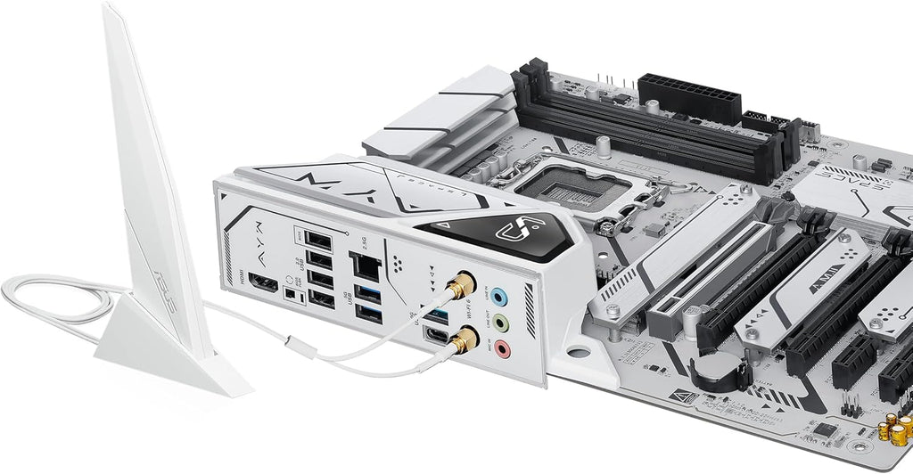 ASUS Z790-AYW WiFi W II Intel Z790 (LGA 1700) ATX Motherboard with PCIe® 5.0, 3X M.2, 12+1 DrMOS, DDR5, WiFi 6, 2.5Gb LAN, HDMI, USB 10Gbps Type-C®, USB 10Gbps Type-C®, Thunderbolt™, USB4®, Aura Sync