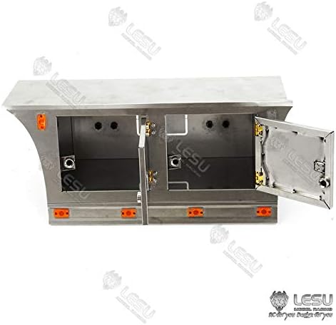 Lesu Rc Metal Side Skirt Plate Light Toolbox 1/14 DIY Tmy Vol Tractor Truck