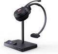 Yealink WH62 Mono Teams DECT Wireless Headset with Microphone,525 Ft Long Range Work Single Ear Headphones for Desk Phone and PC,Telephone Headset with Noise Cancelling Mic,13H Talk Time