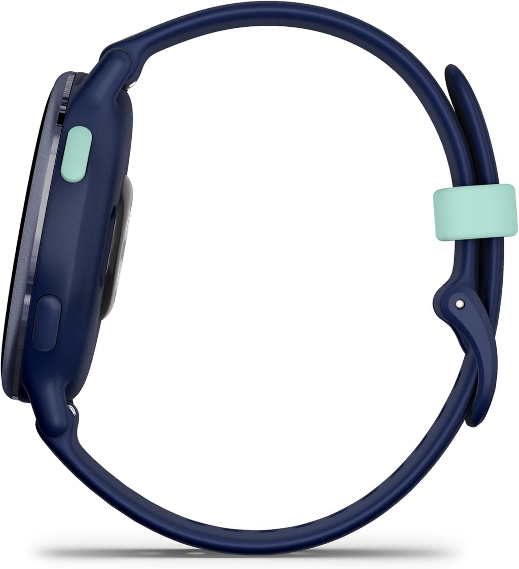 Garmin Vivoactive 5, Health and Fitness GPS Smartwatch for Men and Women, Metallic Navy Bezel w/Navy Case and Silicone Band, 1.2” AMOLED Touchscreen Display, 11 Days Battery Life (Bundle)