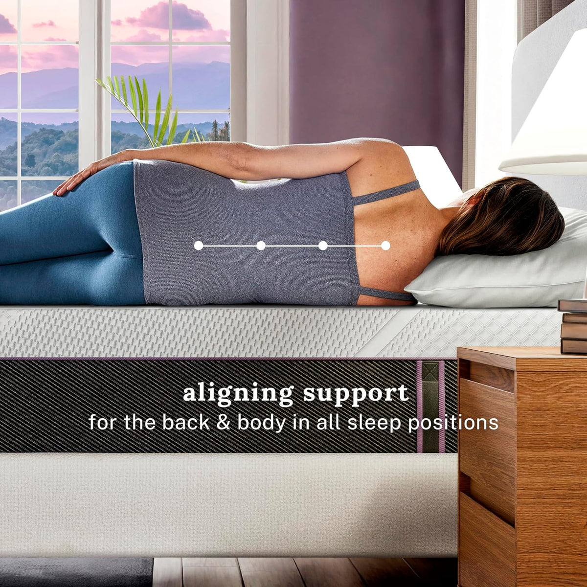Sleep Innovations Shiloh 14 Inch Green Tea Memory Foam Mattress, Queen Size, Bed in a Box, Medium Feel