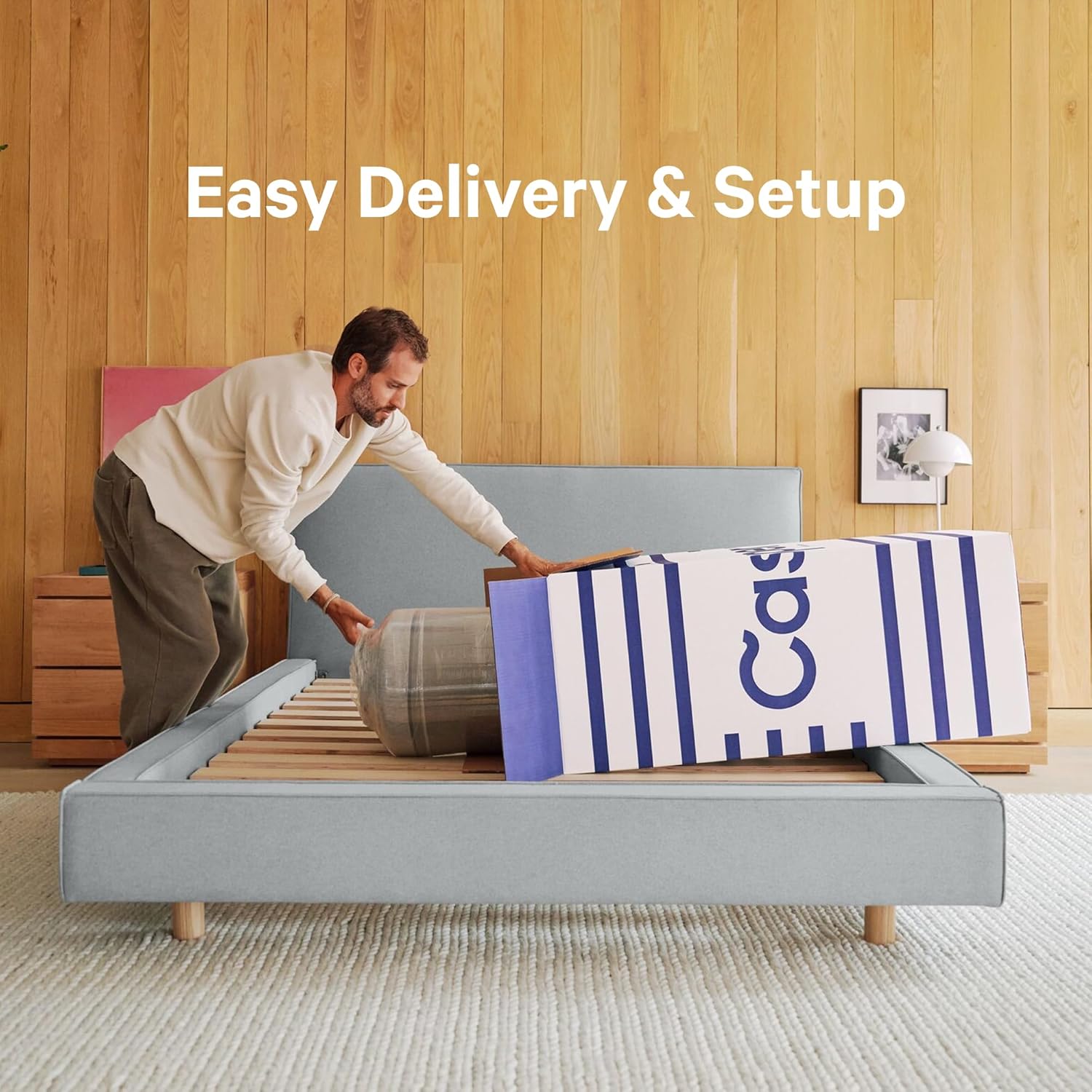 Casper Sleep Element Hybrid Full Mattress - Medium Firm Feel - Motion Isolation - Breathable, Cooling Memory Foam - 100-Night Trial - CertiPUR-US