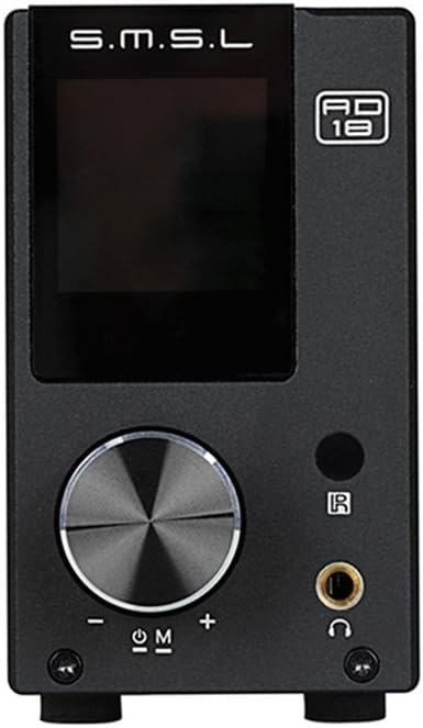 S.M.S.L AD18 Audio HiFi Stereo Amplifier with Bluetooth 4.2 Supports Apt-X,USB DSP Full Digital Power Amplifier 2.1 Small 80Wx2 Class D Amplifier with Subwoofer Output