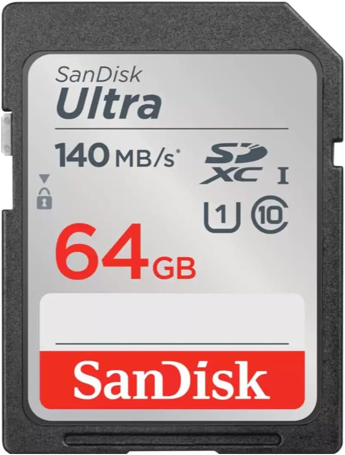 SanDisk 64GB Ultra Class 10 140 MB/s UHS-I SDXC Memory Card (5-Pack) Bundle with All-in-One High Speed Card Reader (6 Items)