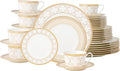 Noritake Trefolio Gold 40-Piece Dinnerware Set, Service for 8