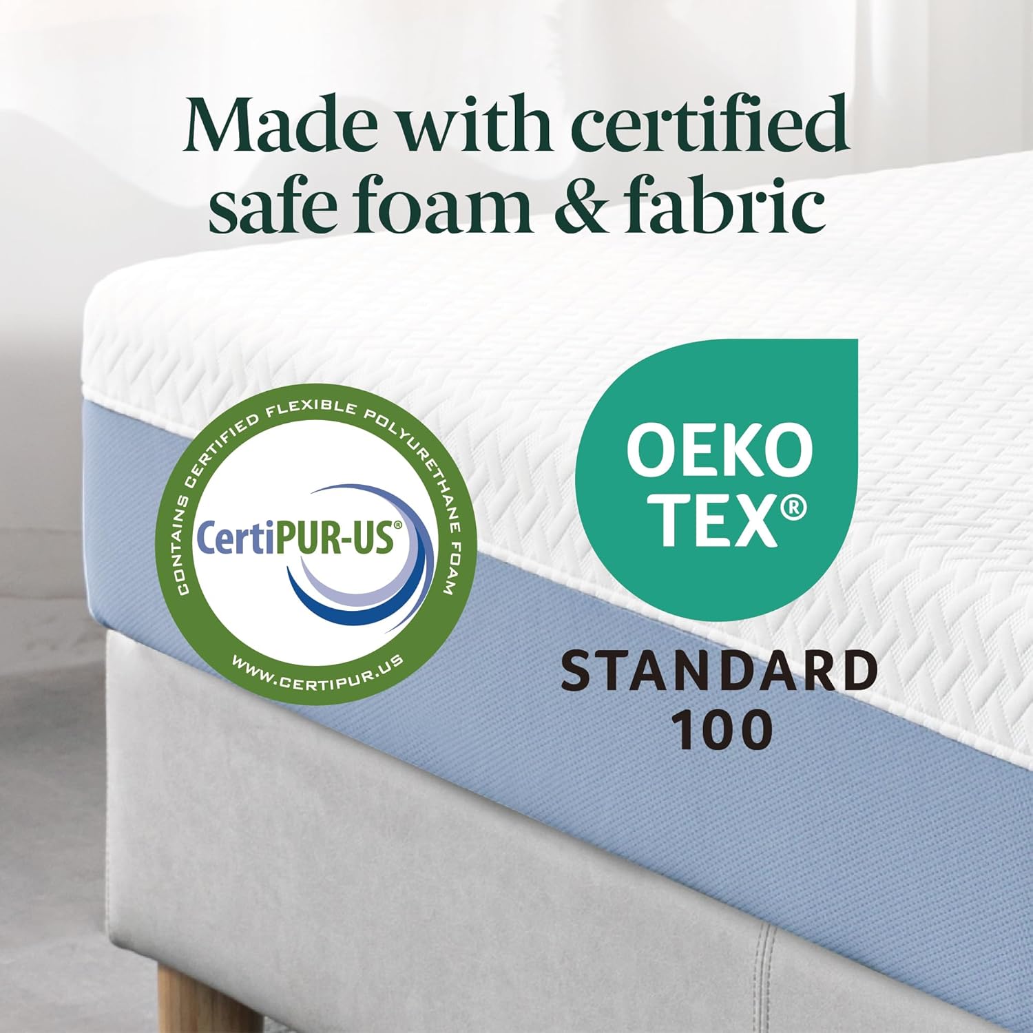 Zinus 10 Inch Queen Cooling Essential Memory Foam Mattress NewVersion, Fiberglass Free, Medium Feel, Breathable Cooling Layers, Certified Safe Materials