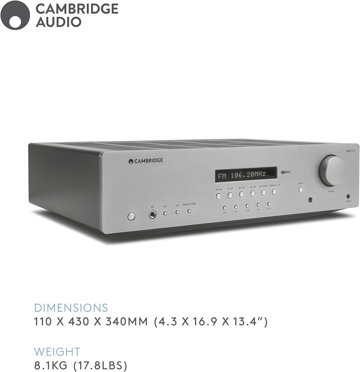 Cambridge Audio AXR100 FM/AM Stereo Receiver