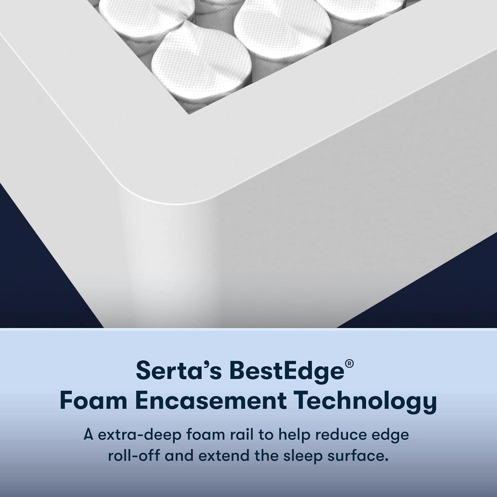 Serta Perfect Sleeper Enhanced 12" Queen Mattress - Firm, Cooling Gel Memory Foam, Pocket Innersprings for Motion Isolation, Edge Support, CertiPUR-US Certified - Nurture Night