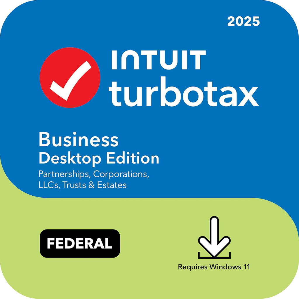 TurboTax Business Desktop Edition 2025, Federal Tax Return Win11 Download