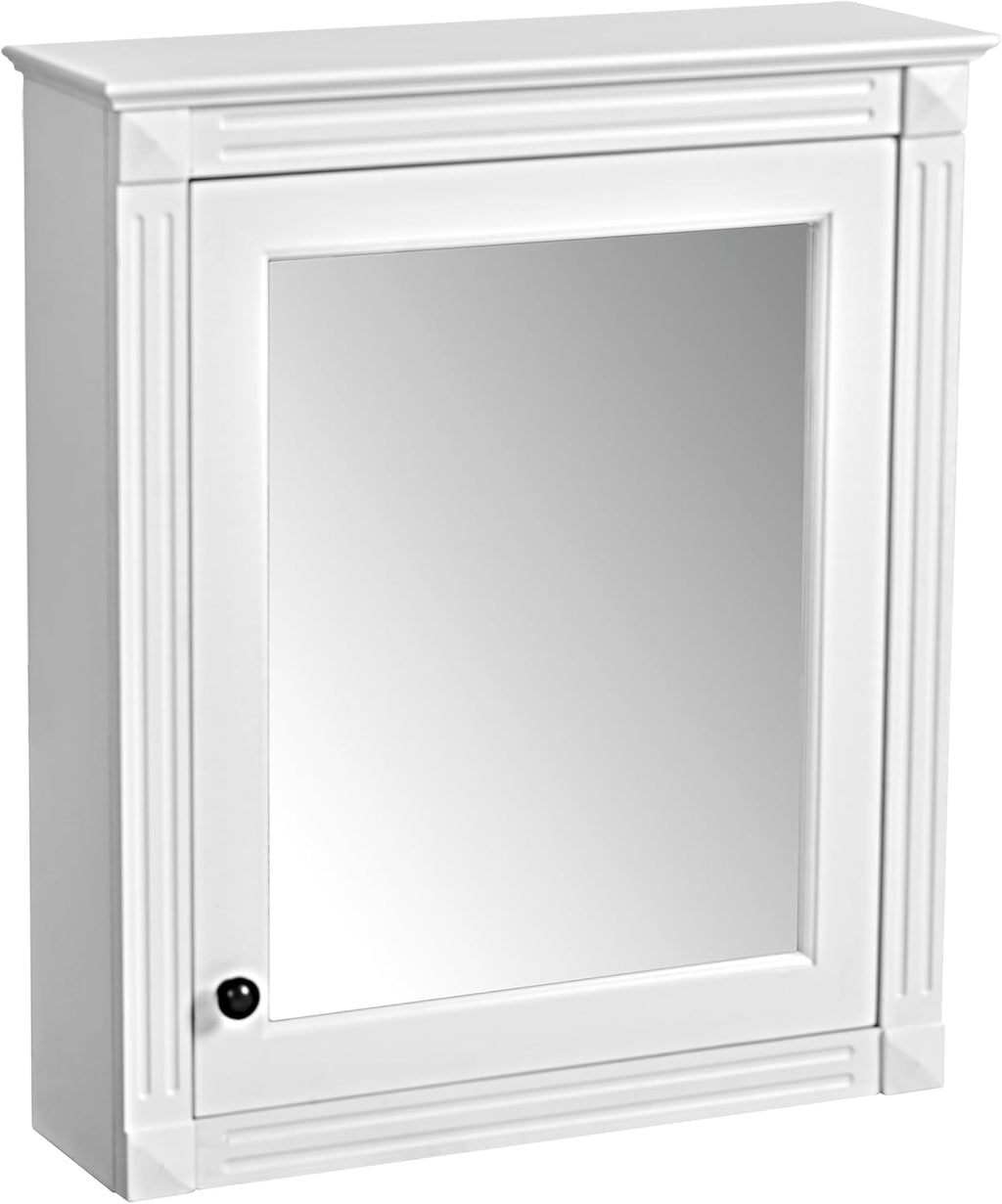 Merax Bathroom Medicine Cabinet with Mirror Door & Adjustable Shelves, 24" x 28" Wall Mounted Storage Cabinet Over Toilet