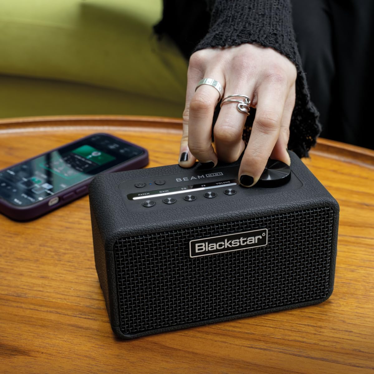 Blackstar Beam Mini Portable Guitar Amp w/NAM Compatibility, 17 Models, 35+ Effects, USB-C, and Bluetooth