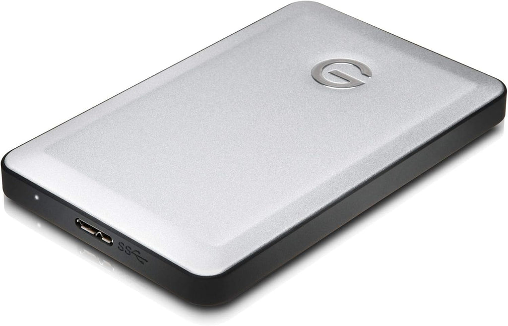 G-Technology 2TB G-DRIVE mobile USB 3.0 Portable External Hard Drive, Silver - 0G06072-1