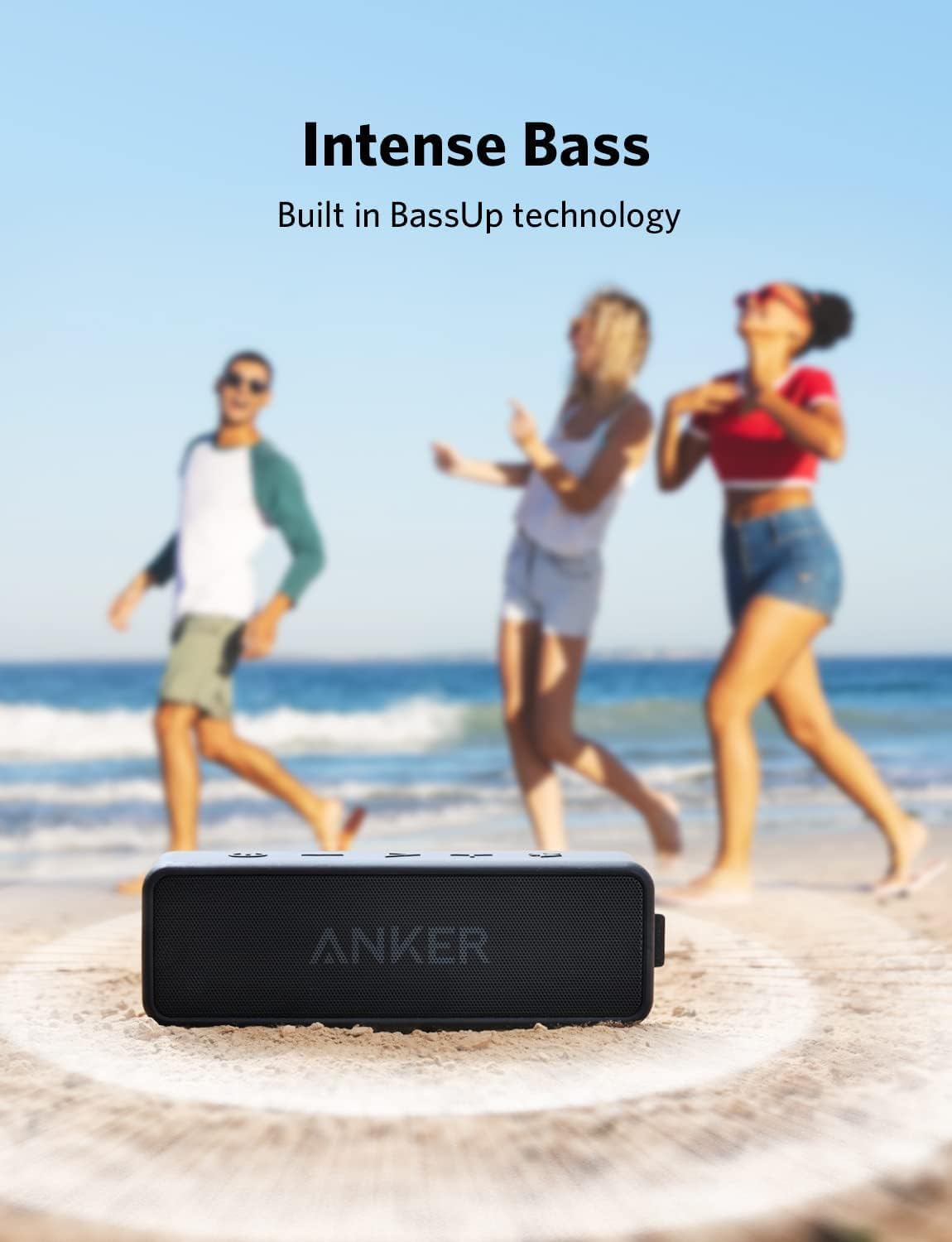 Anker Soundcore 2 & Soundcore Boom 2 Outdoor Speaker, 80W, Subwoofer, BassUp 2.0, 24H Playtime, IPX7 Waterproof, Floatable, RGB Lights, USB-C, Custom EQ, Bluetooth 5.3, Portable for Outdoors, Camping
